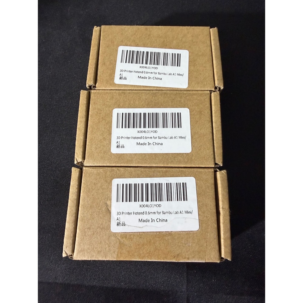 Lot of 3 NEW 3D Printer Hotend 0.6mm Bambu Lab A1 Mini X004LO1YOD